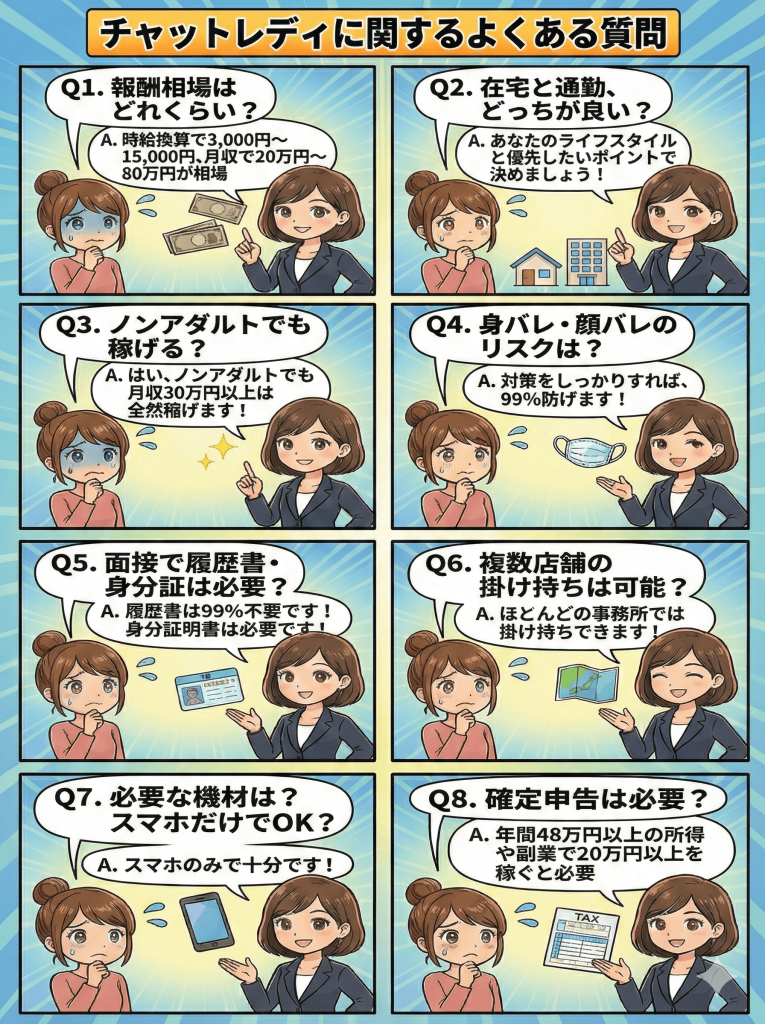 チャットレディのよくある質問