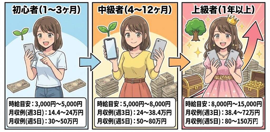 経験別の報酬目安