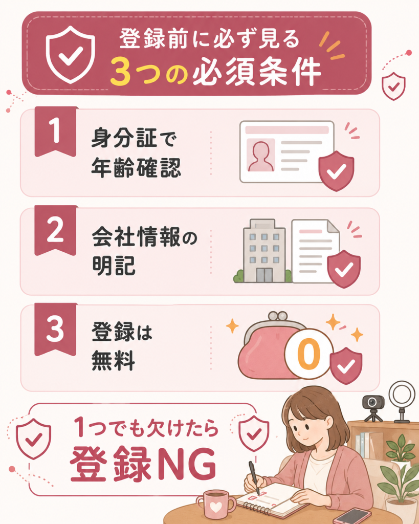 安全な事務所の必須3条件をまとめた図解