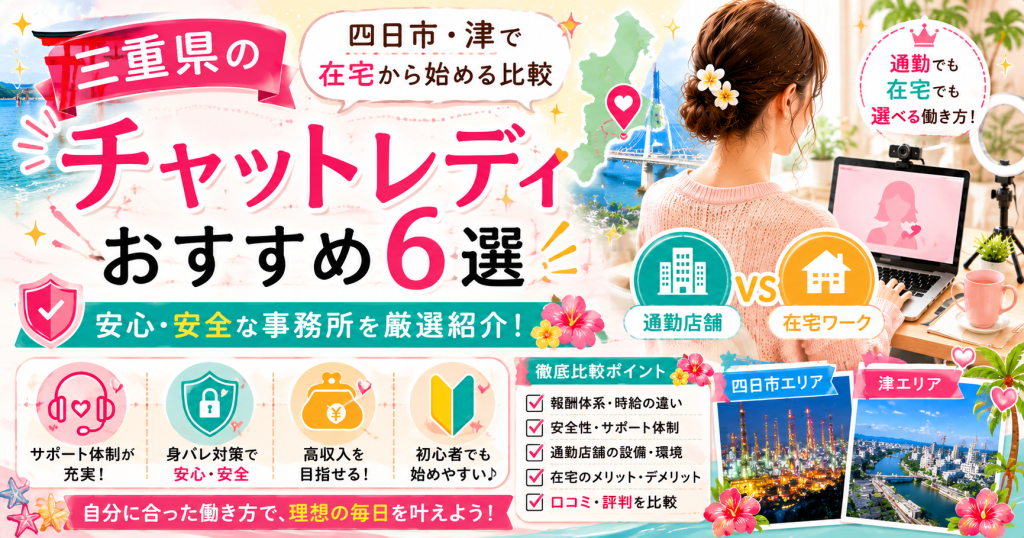 三重県のチャットレディおすすめ6選｜四日市・津で在宅から始める比較