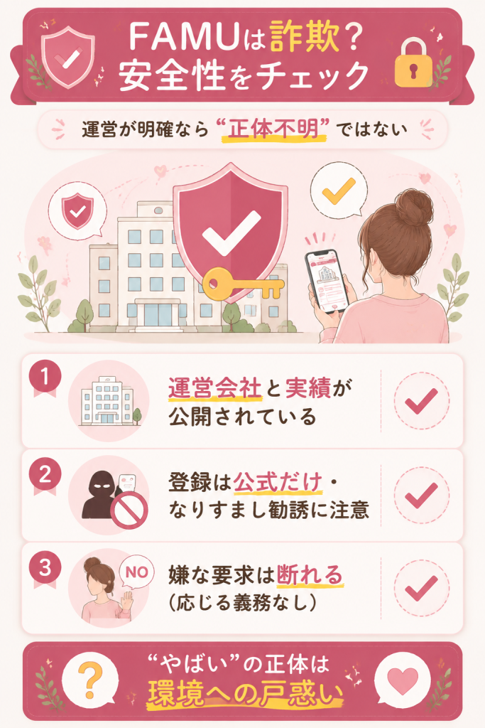FAMUの安全性チェック項目の図