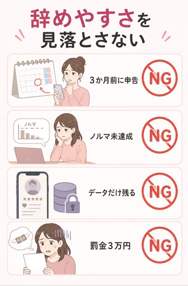 辞めやすさを見落とさない