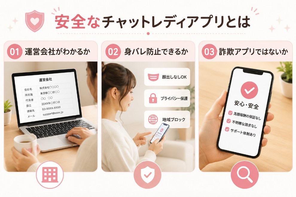 安全なチャットレディアプリの見分け方